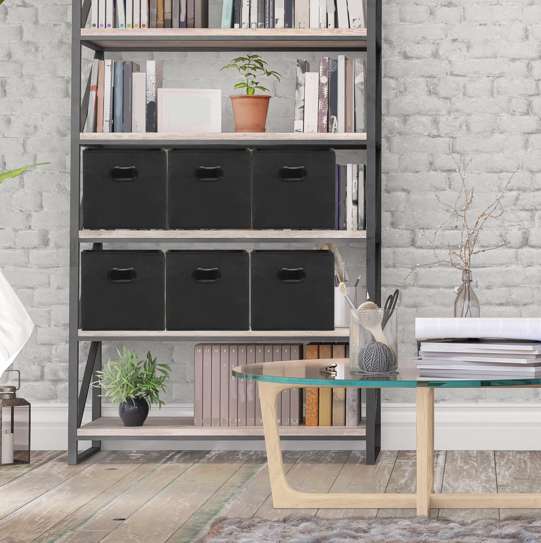 Simple Houseware folded flat to save space and simplify storage