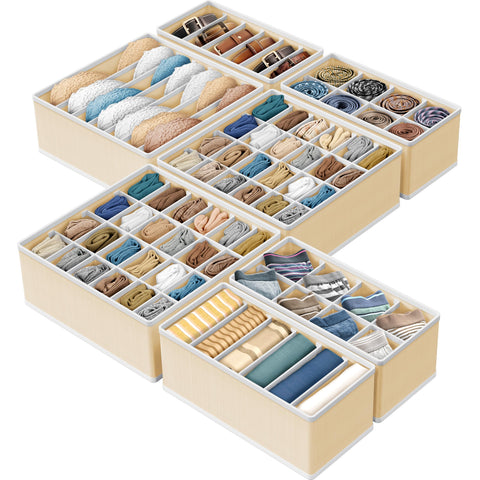Simple Houseware front view showing seven organizer pieces for tidy drawers