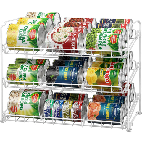 Simple Houseware front view showing three-tier can capacity and neat storage