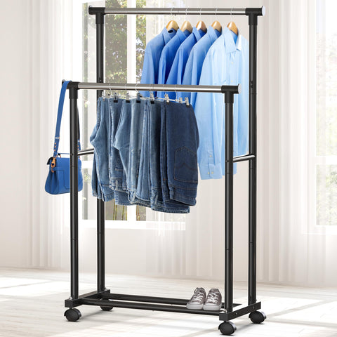 Simple Houseware side profile on wheels illustrating smooth mobility and compact depth
