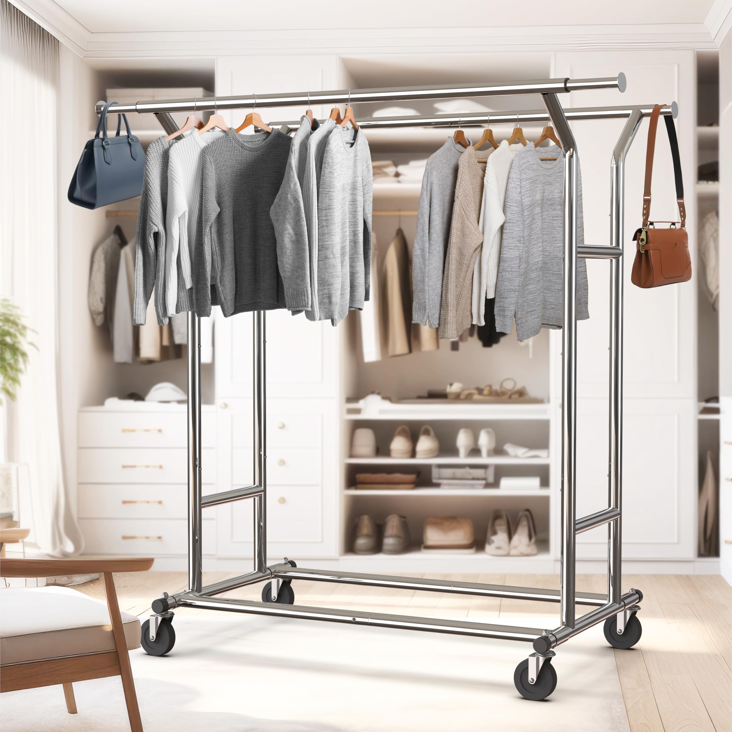 Simple Houseware oversized 4-inch caster close-up enabling smooth mobility across floors