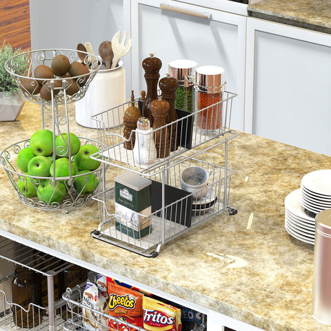 Simple Houseware installed inside cabinet demonstrating space-saving organization