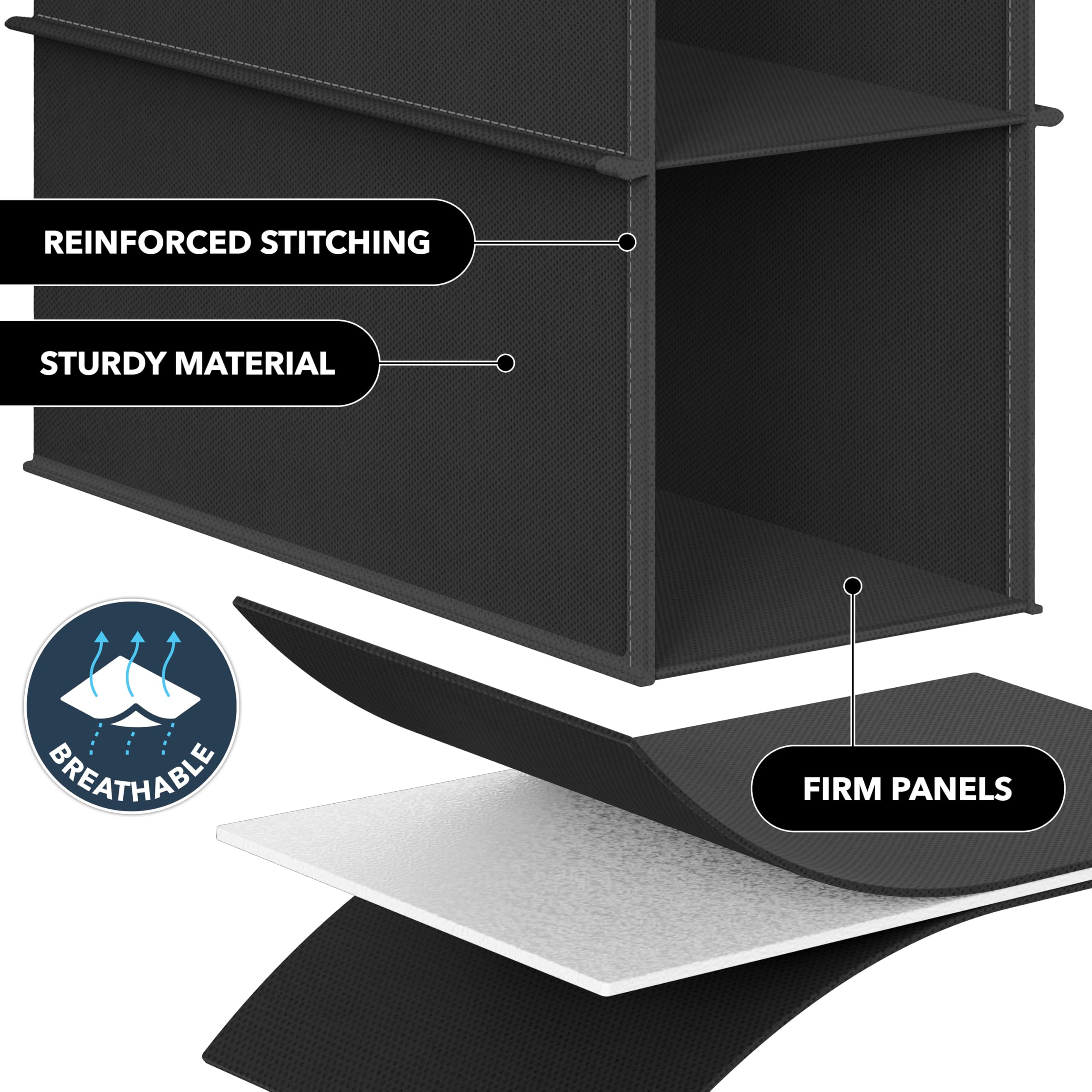 Simple Houseware installed in a closet showing space-saving vertical storage benefit