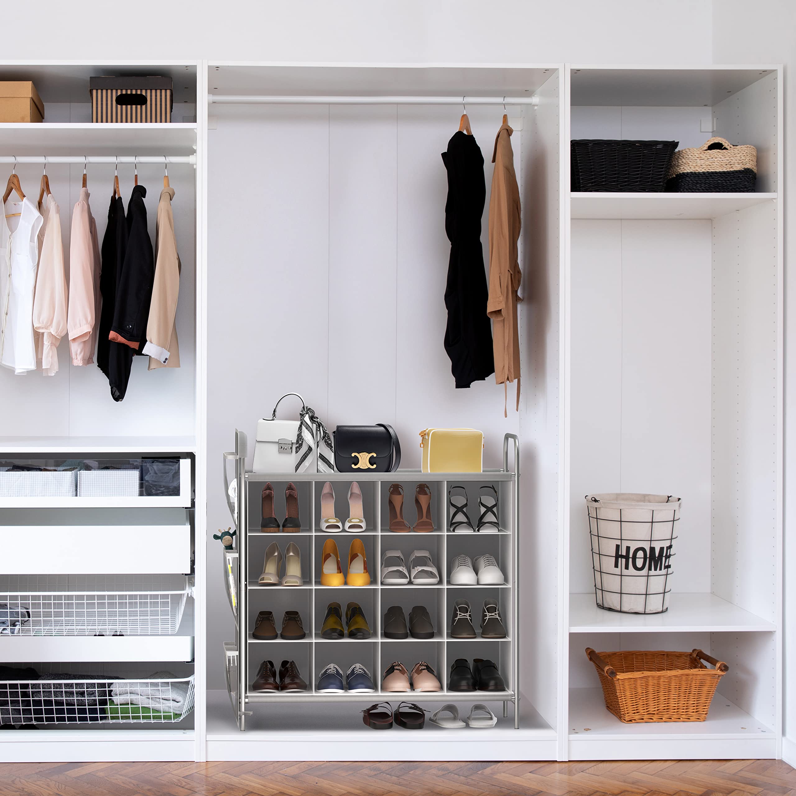 Simple Houseware inside closet to show scale and space-saving benefit