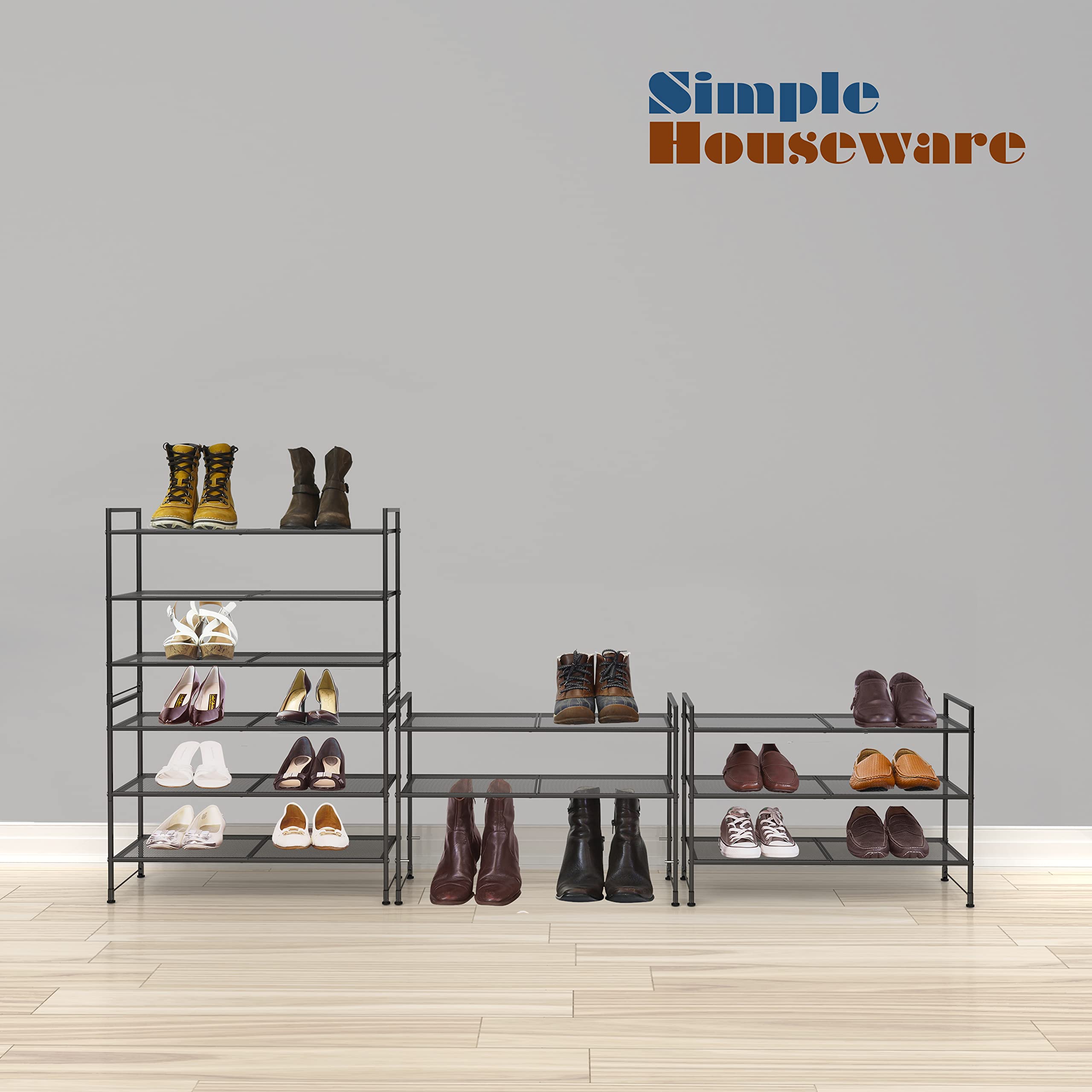 Simple Houseware label and snap-connection detail, highlights quick tool-free assembly