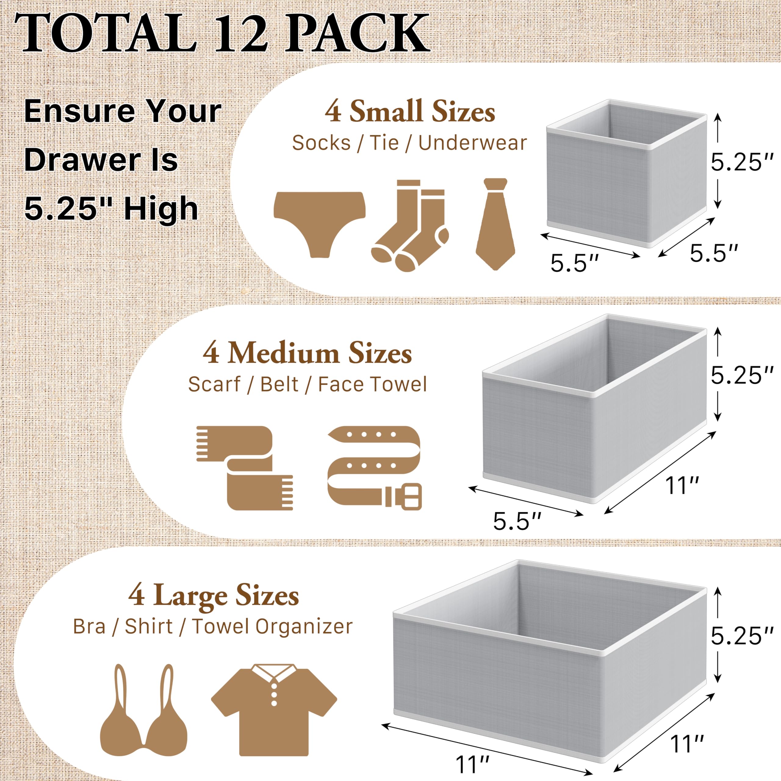 Simple Houseware large bin with folded shirt showing roomy storage benefit