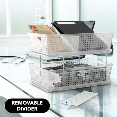 Simple Houseware in bathroom setting showing clear organization and countertop declutter benefit