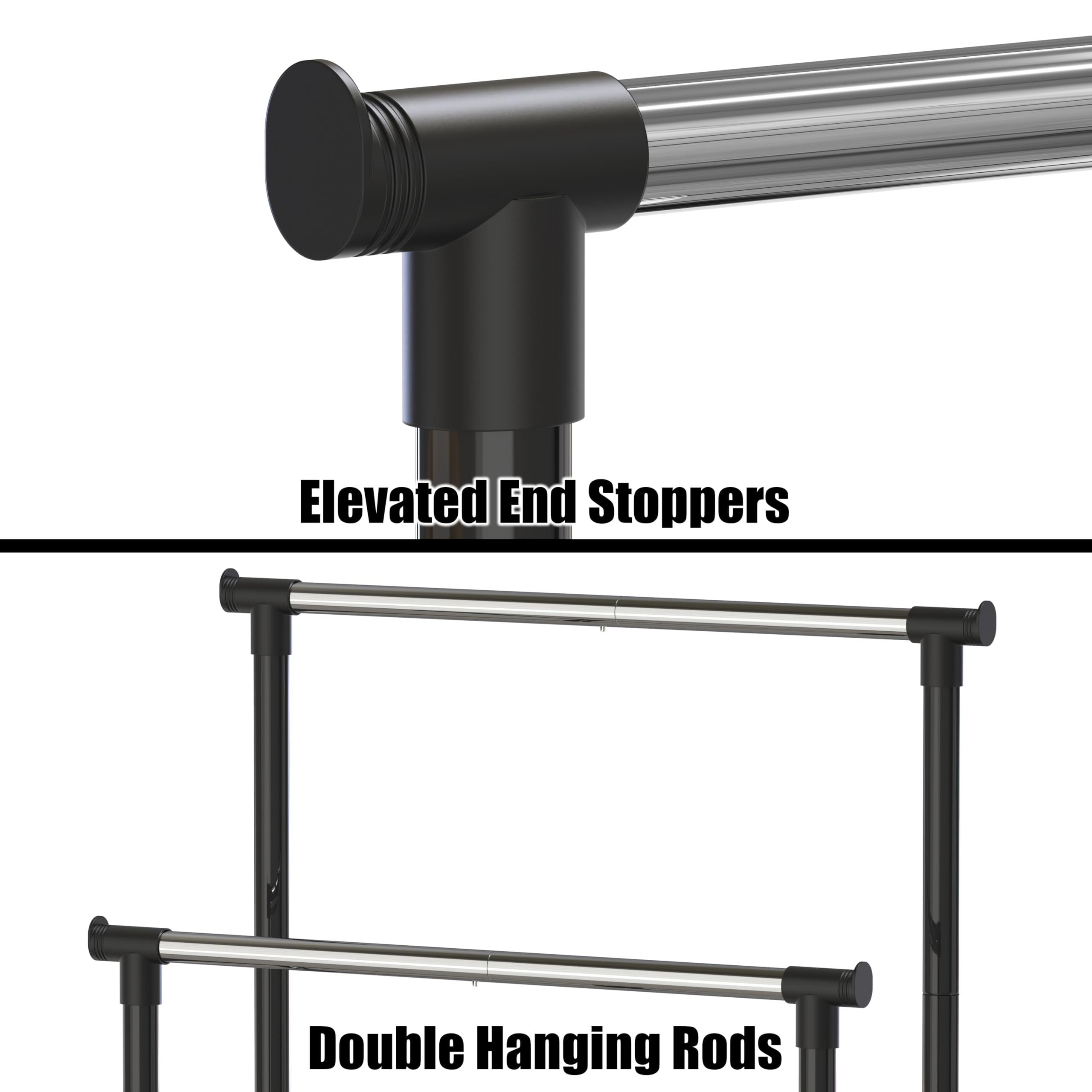 Simple Houseware lower storage bars holding shoes showing added storage utility