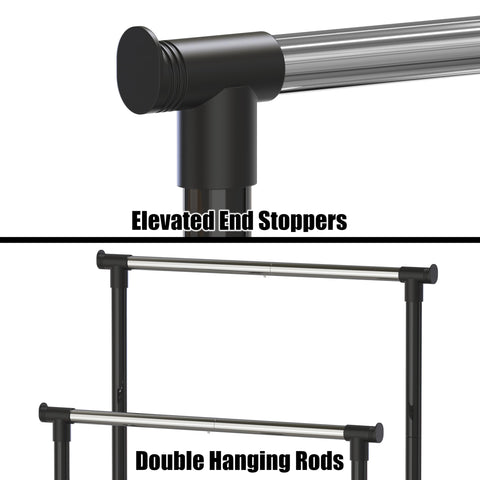 Simple Houseware lower storage bars holding shoes showing added storage utility