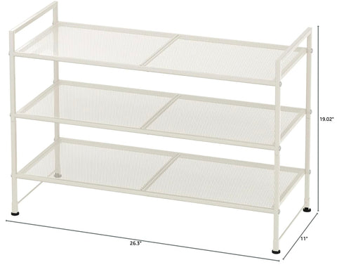 Simple Houseware close-up of mesh shelf texture demonstrating sturdy ventilated support