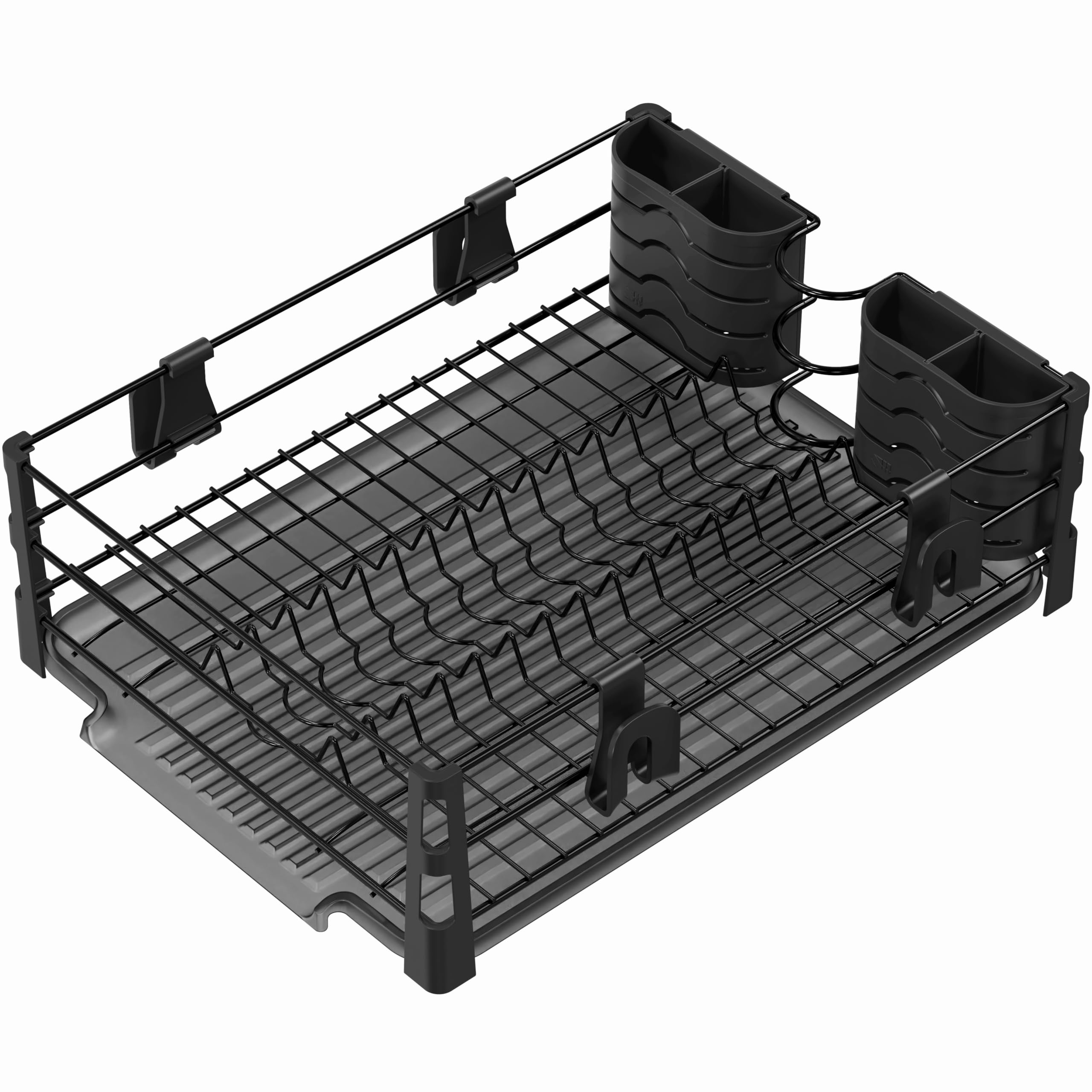 Simple Houseware mug hooks holding mugs to free rack space and improve airflow