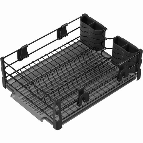 Simple Houseware mug hooks holding mugs to free rack space and improve airflow