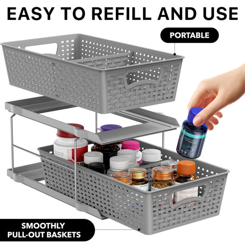 Simple Houseware pulled out to show easy access and quick retrieval benefit