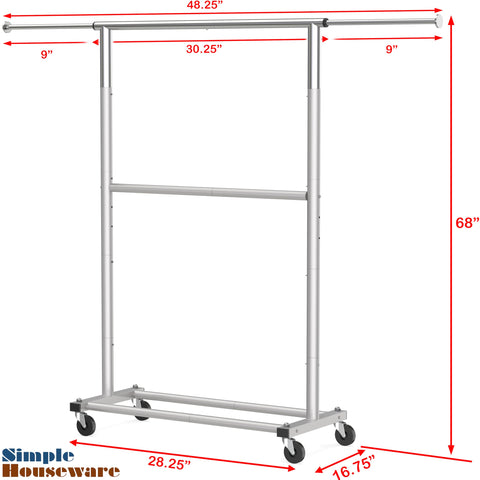 Simple Houseware collapsed rack stored compactly showing easy storage benefit