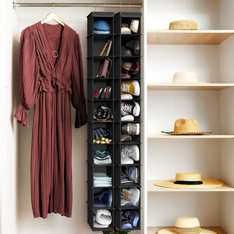 Simple Houseware next to hangers showing compact footprint and scale benefit