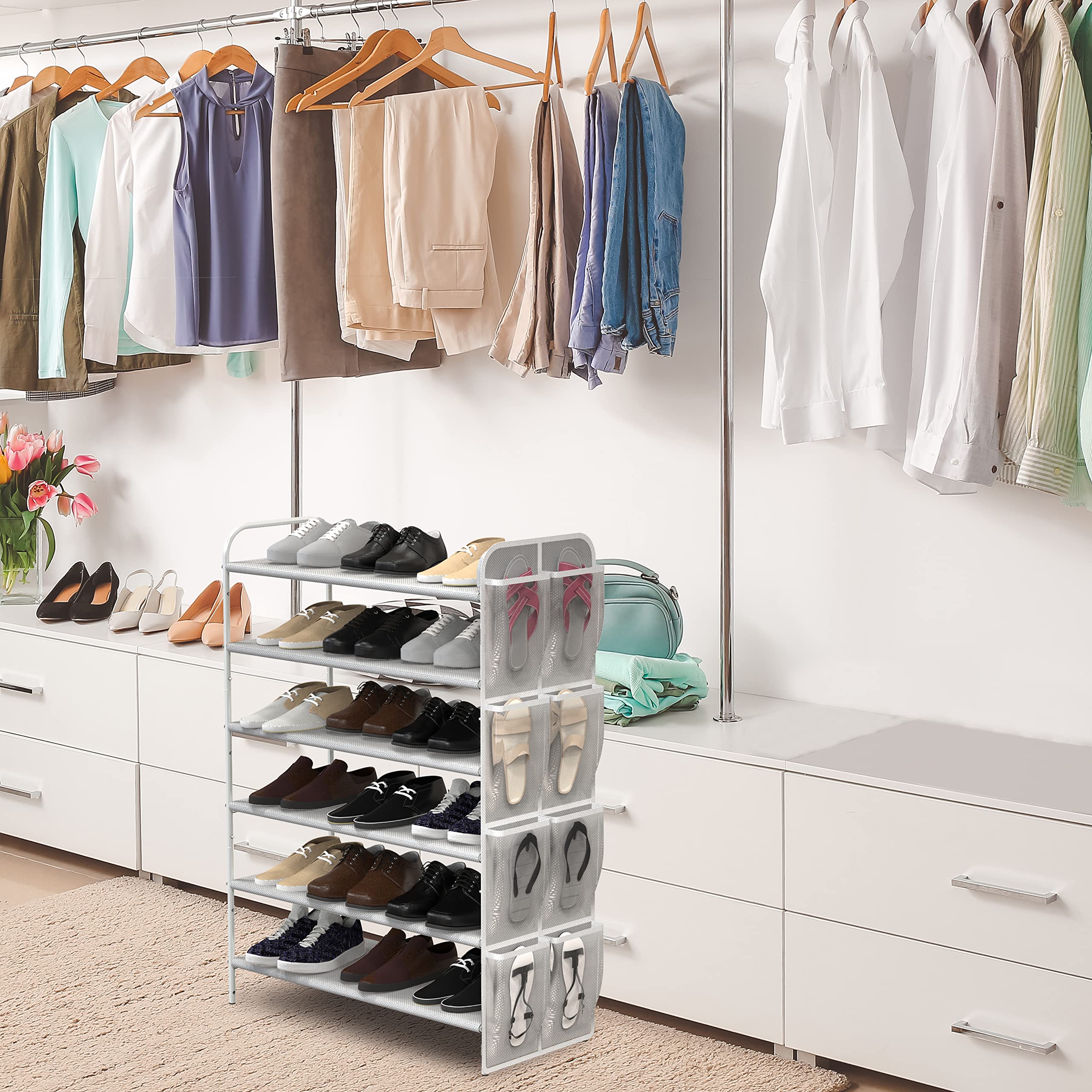 Simple Houseware shelf close-up showing 600D polyester texture for easy cleaning
