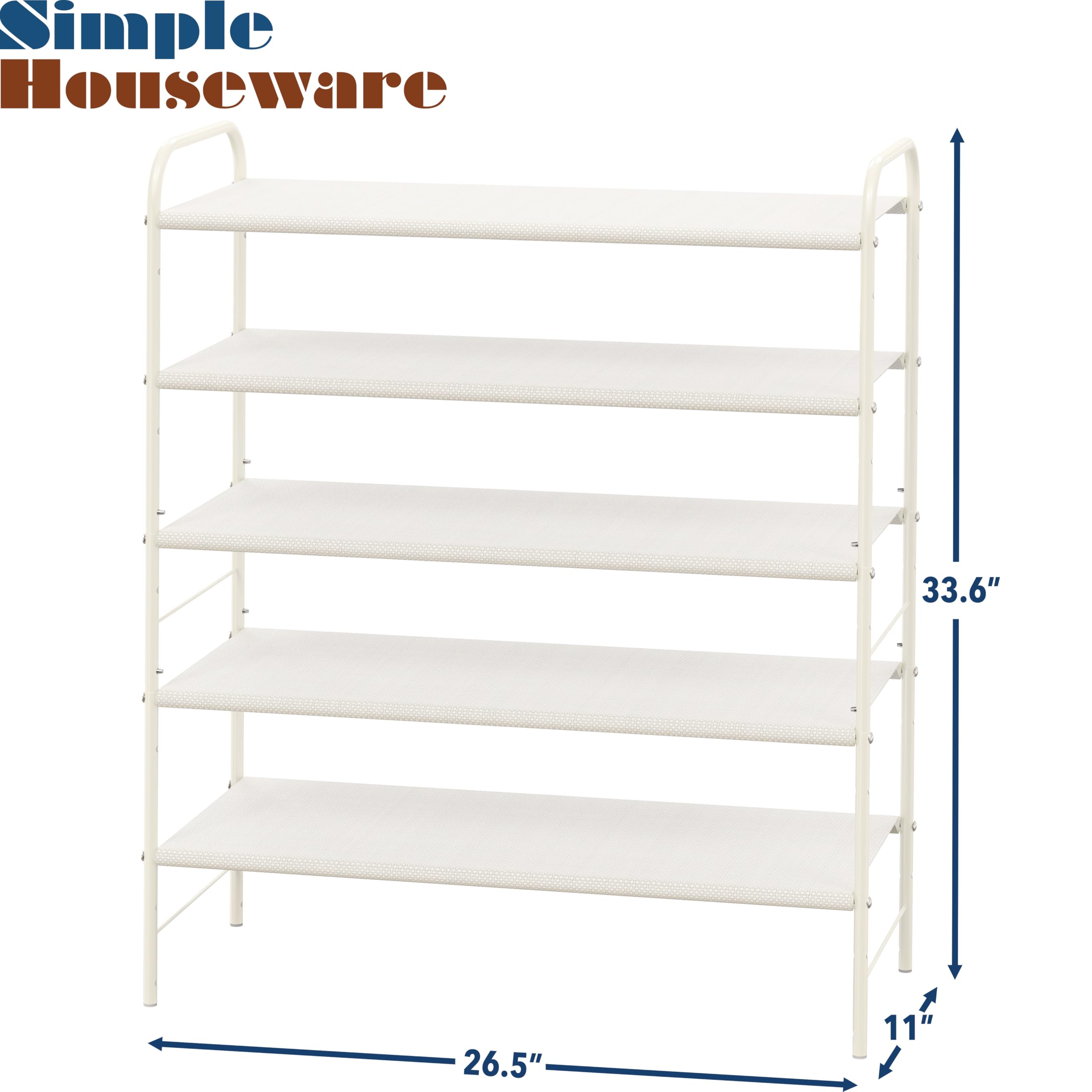 Simple Houseware close-up of polyester shelf fabric highlights washable durability
