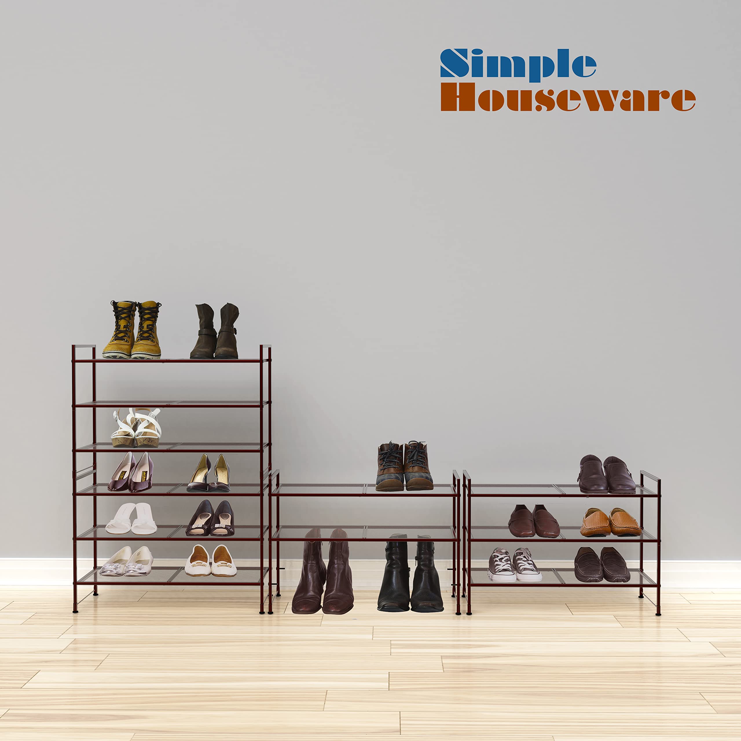 Simple Houseware with shoes on shelves showing tidy entryway and easy access