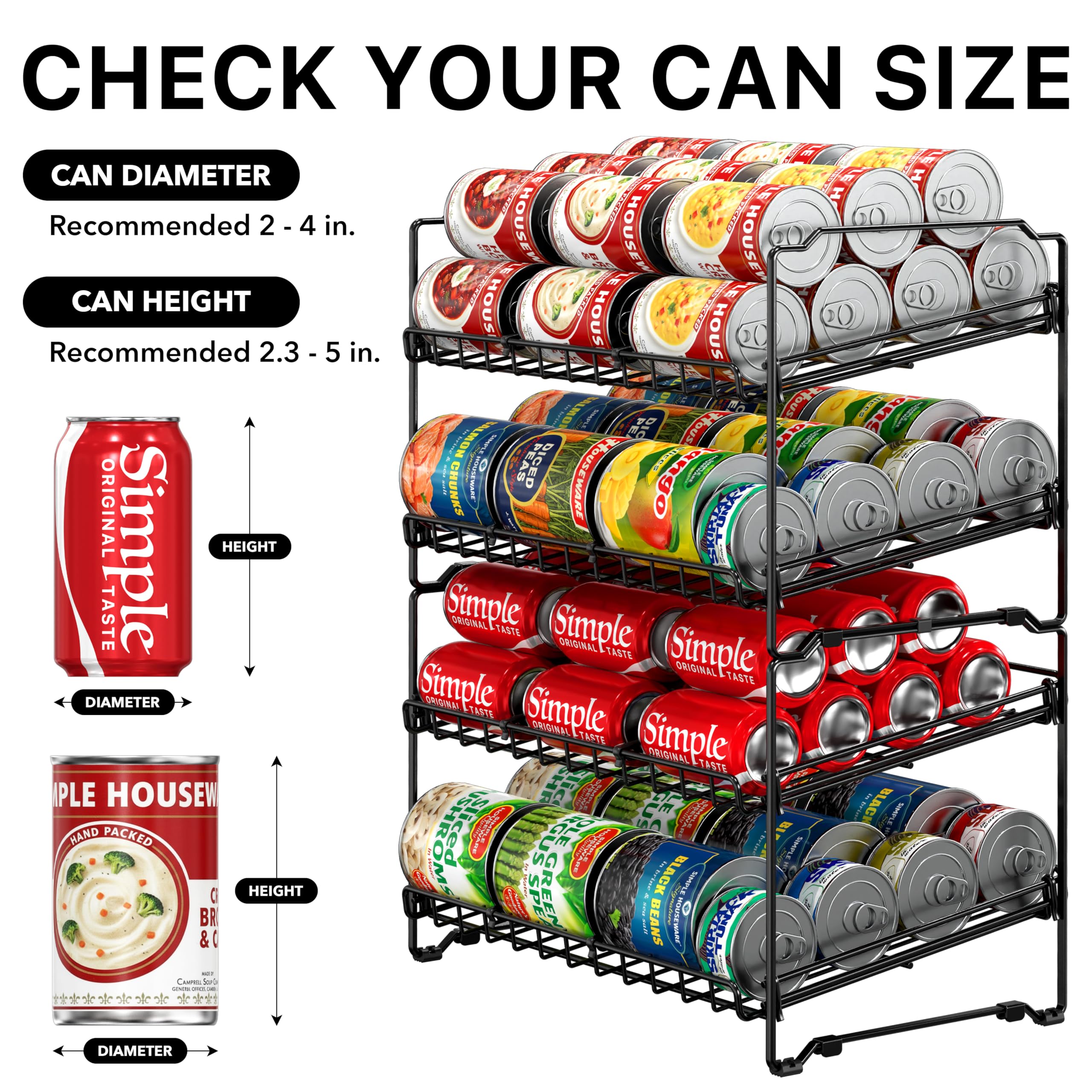 Simple Houseware two racks side-by-side on countertop maximizing horizontal storage benefit