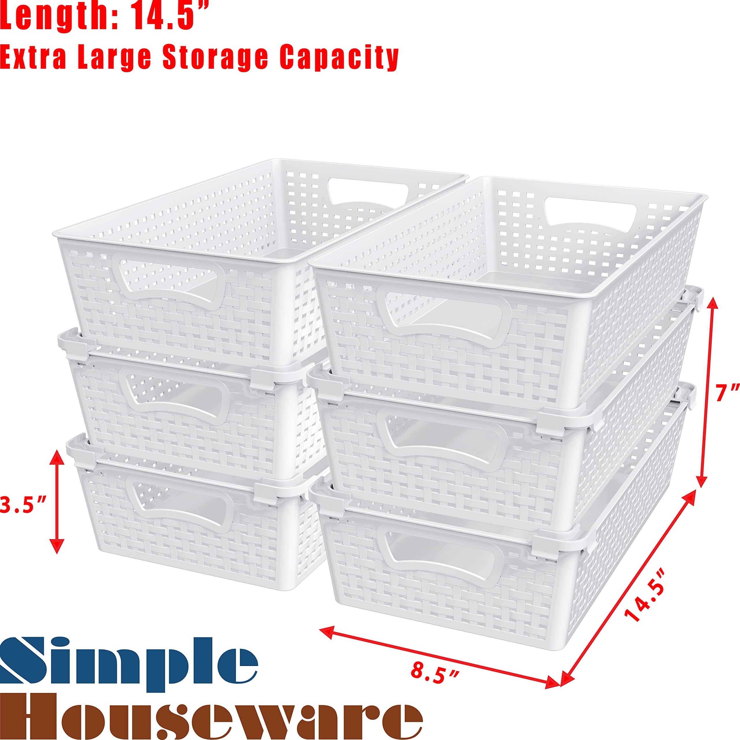 Simple Houseware side handle detail demonstrating easy lifting and portability