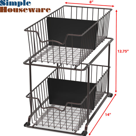 Simple Houseware side profile showing sliding drawer action for easy access