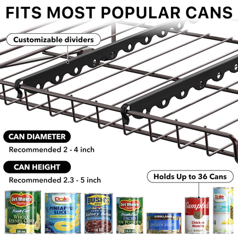 Simple Houseware side profile displaying how racks stack securely for extra storage