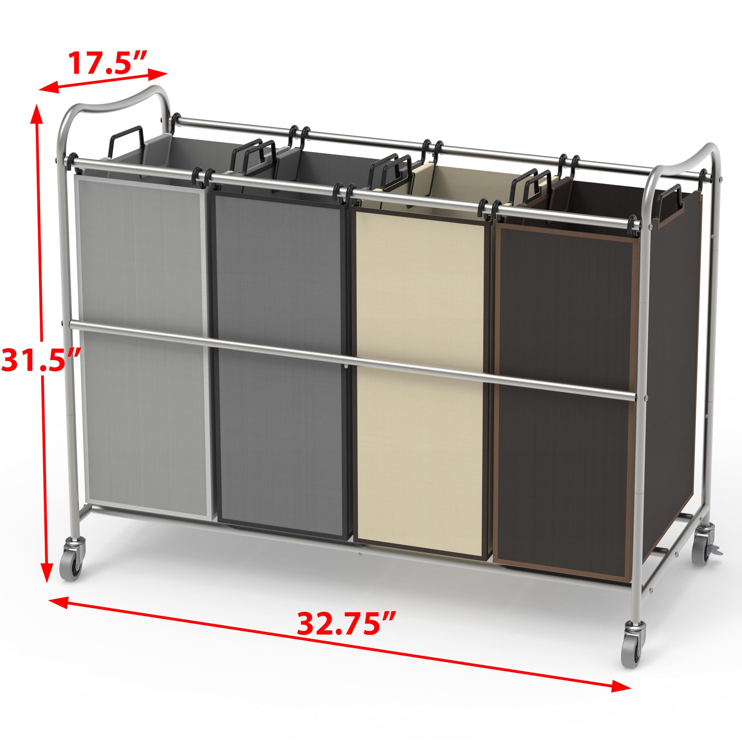Simple Houseware side profile with bags removed for easy loading benefit