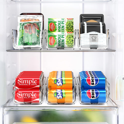 Simple Houseware next to cans showing scale and perfect fit for 12 oz