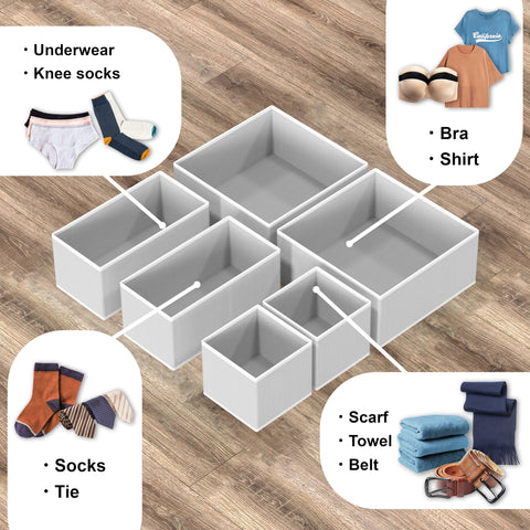 Simple Houseware small compartment with socks and ties showing accessory sorting benefit