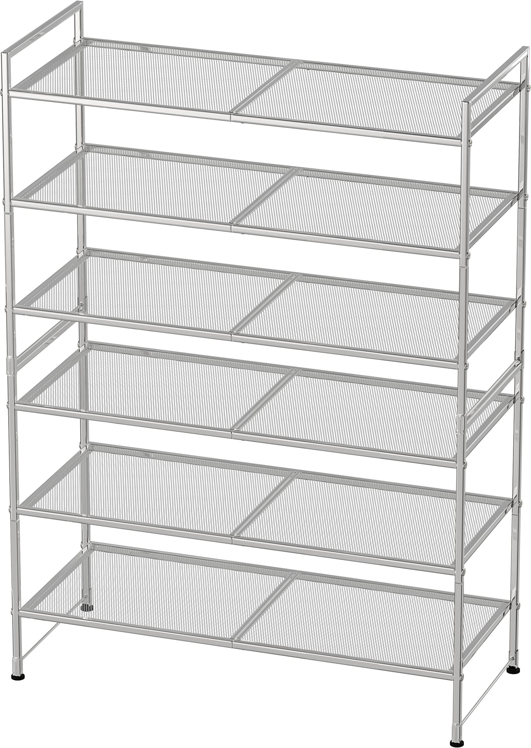 Simple Houseware stacked units display expandable storage benefit