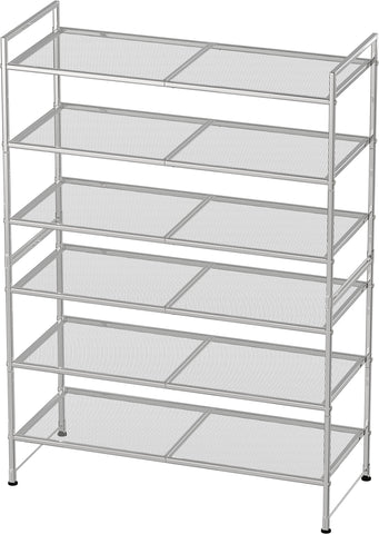 Simple Houseware stacked units display expandable storage benefit