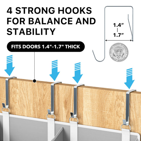 Simple Houseware reinforced anti-tilt panel preventing pocket slumping