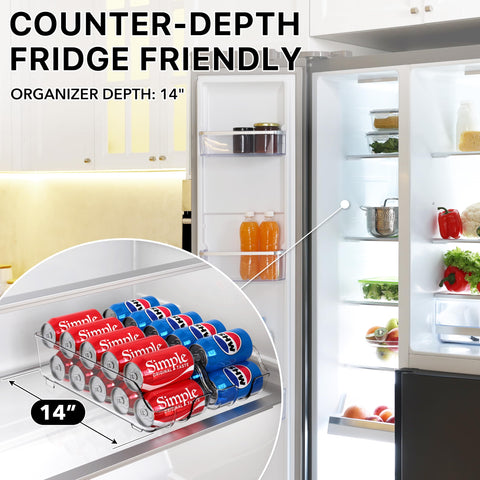 Simple Houseware top-down view displaying organized cans and space savings