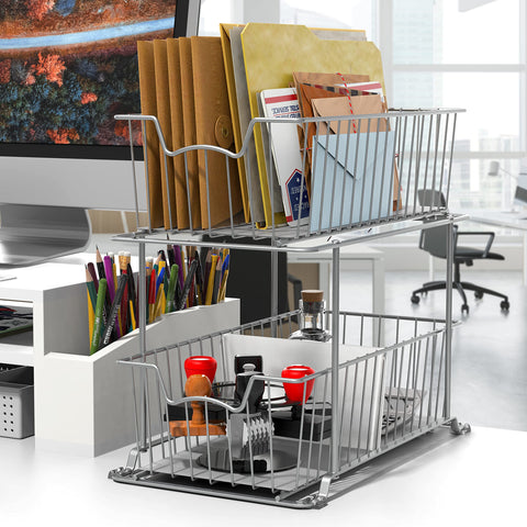Simple Houseware top-down view with both drawers open for quick item visibility