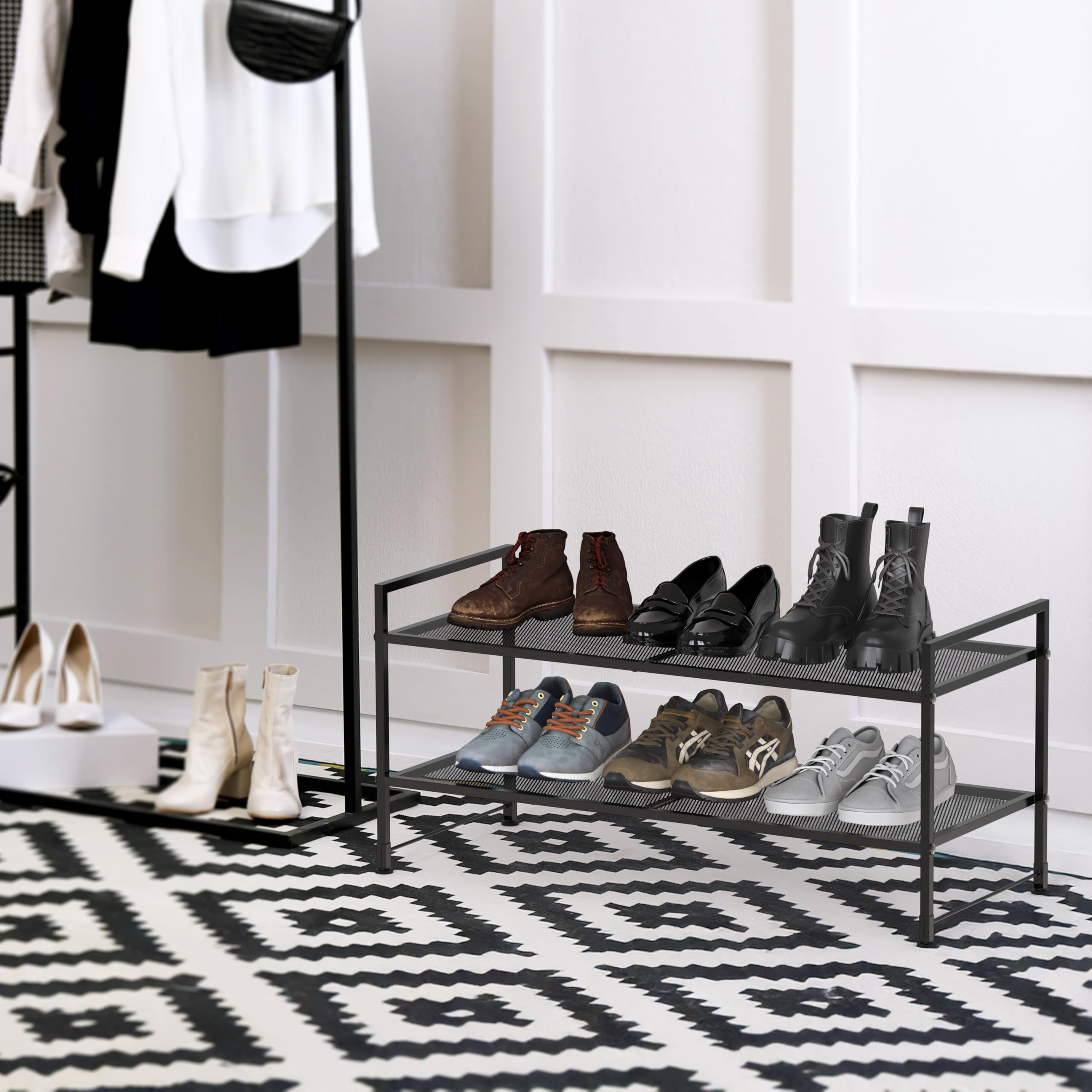Simple Houseware close-up of wire mesh shelf highlighting durable metal construction
