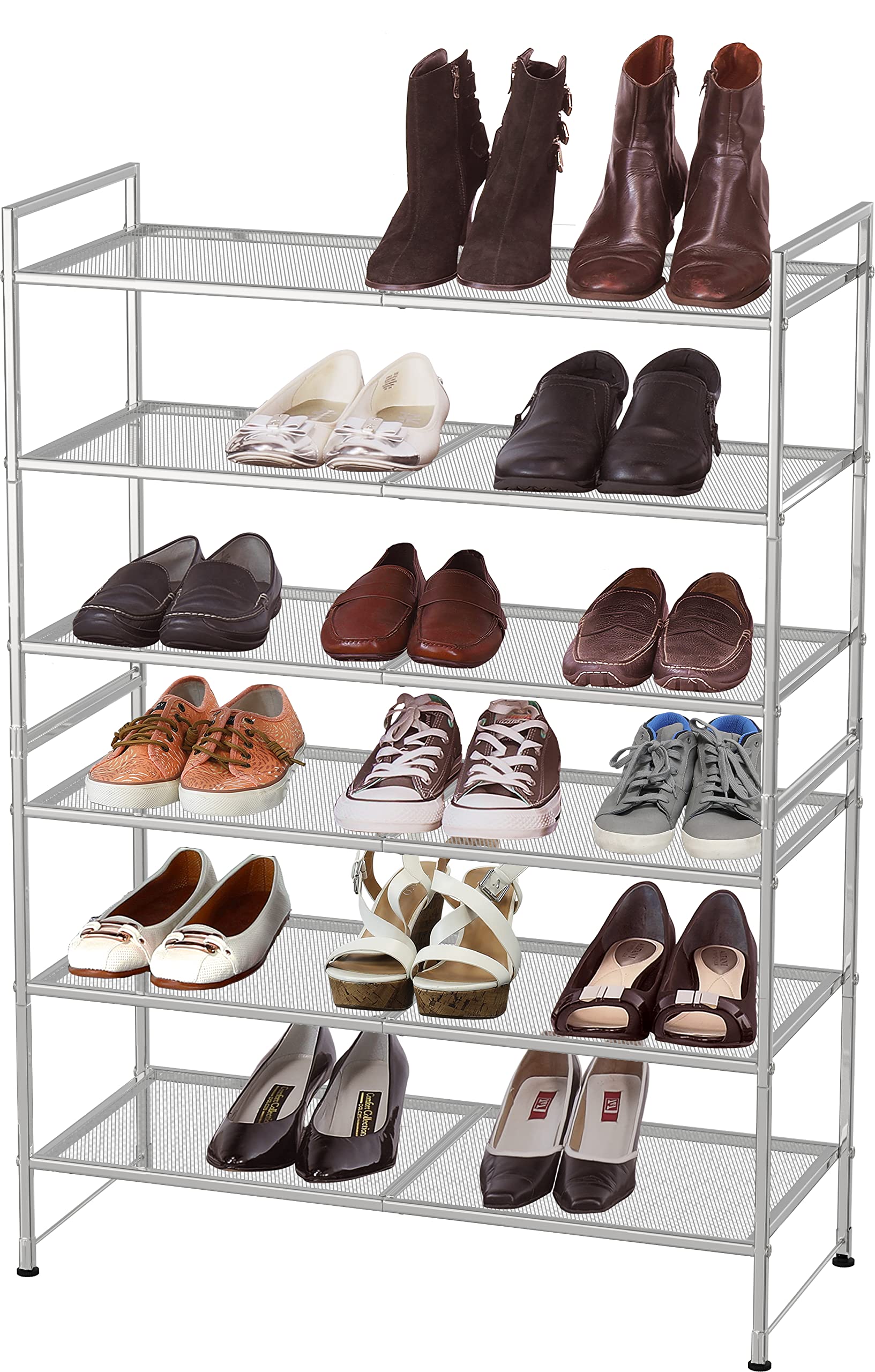 Simple Houseware holding sneakers and boots shows versatile capacity benefit
