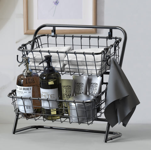 Simple Houseware bottom tier closeup holding snacks for easy access benefit