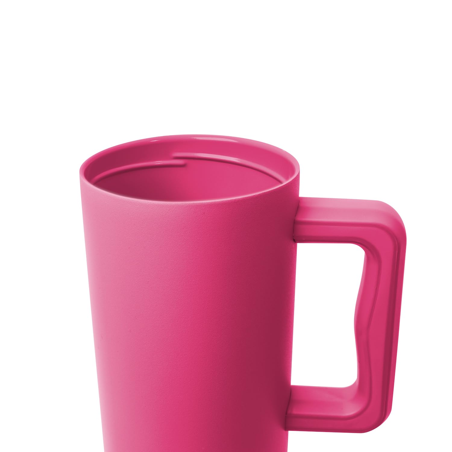 Simple Modern magenta tumbler handle close-up for comfortable one-handed carrying