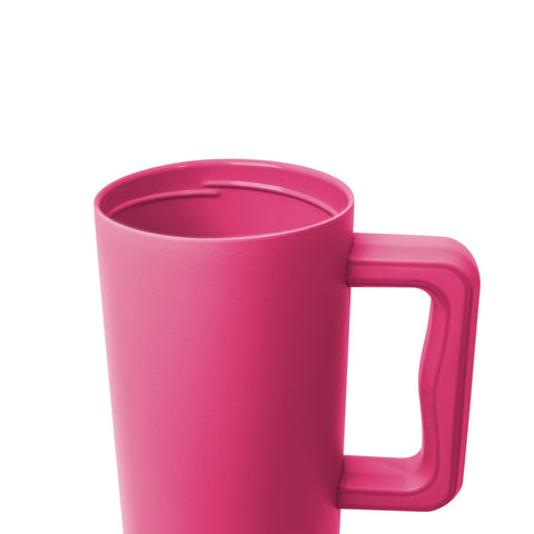 Simple Modern magenta tumbler handle close-up for comfortable one-handed carrying
