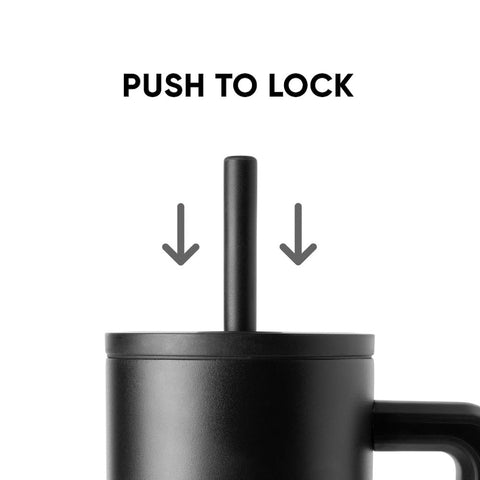 Simple Modern magenta threaded straw rotated to a comfortable drinking angle