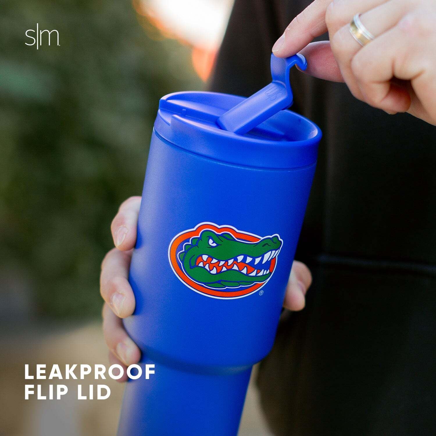Simple Modern Arkansas Razorbacks in car cupholder for spill-free travel convenience