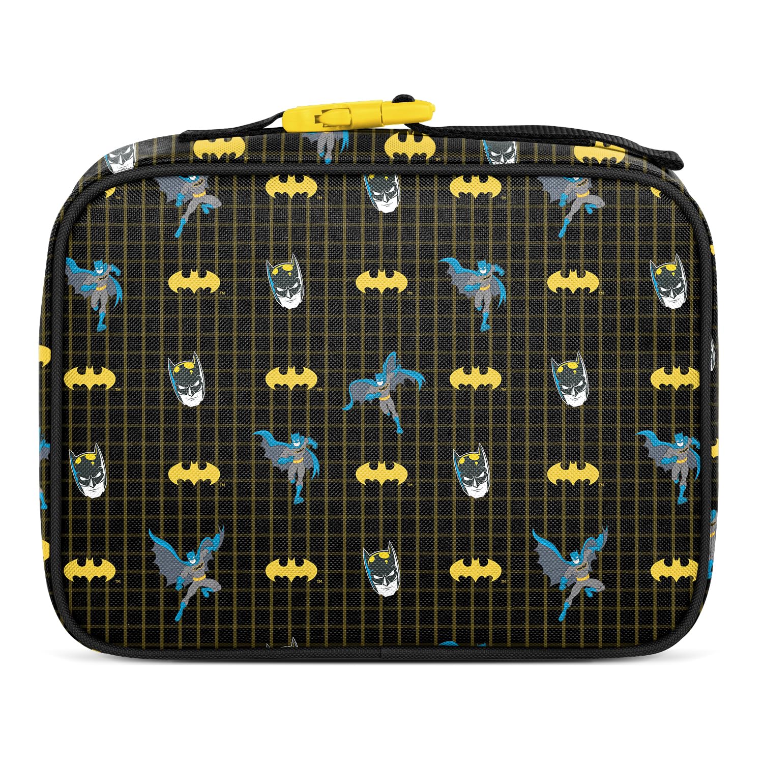 Simple Modern Batman lunch box interior open showing wipe-clean benefit