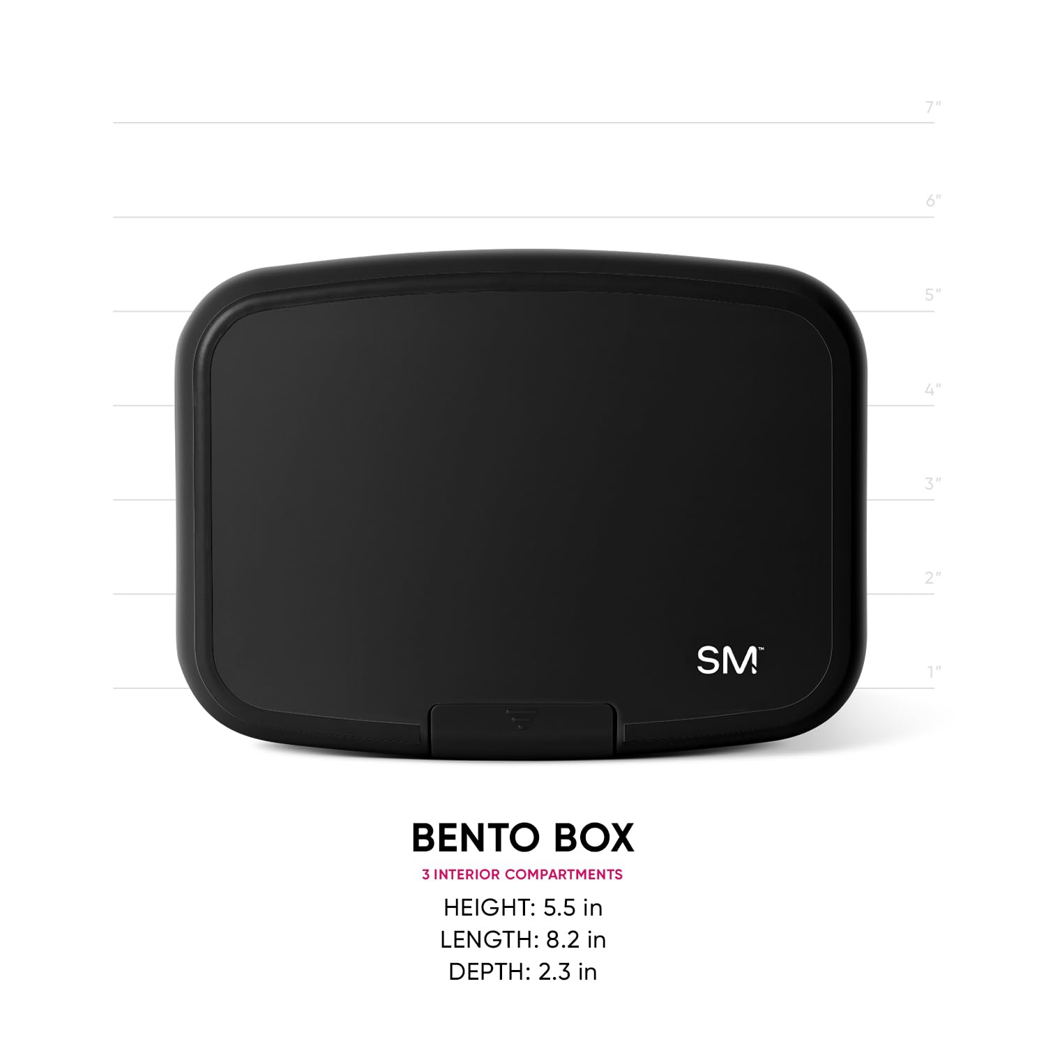 Simple Modern bento box close-up of textured case and label highlighting durable build