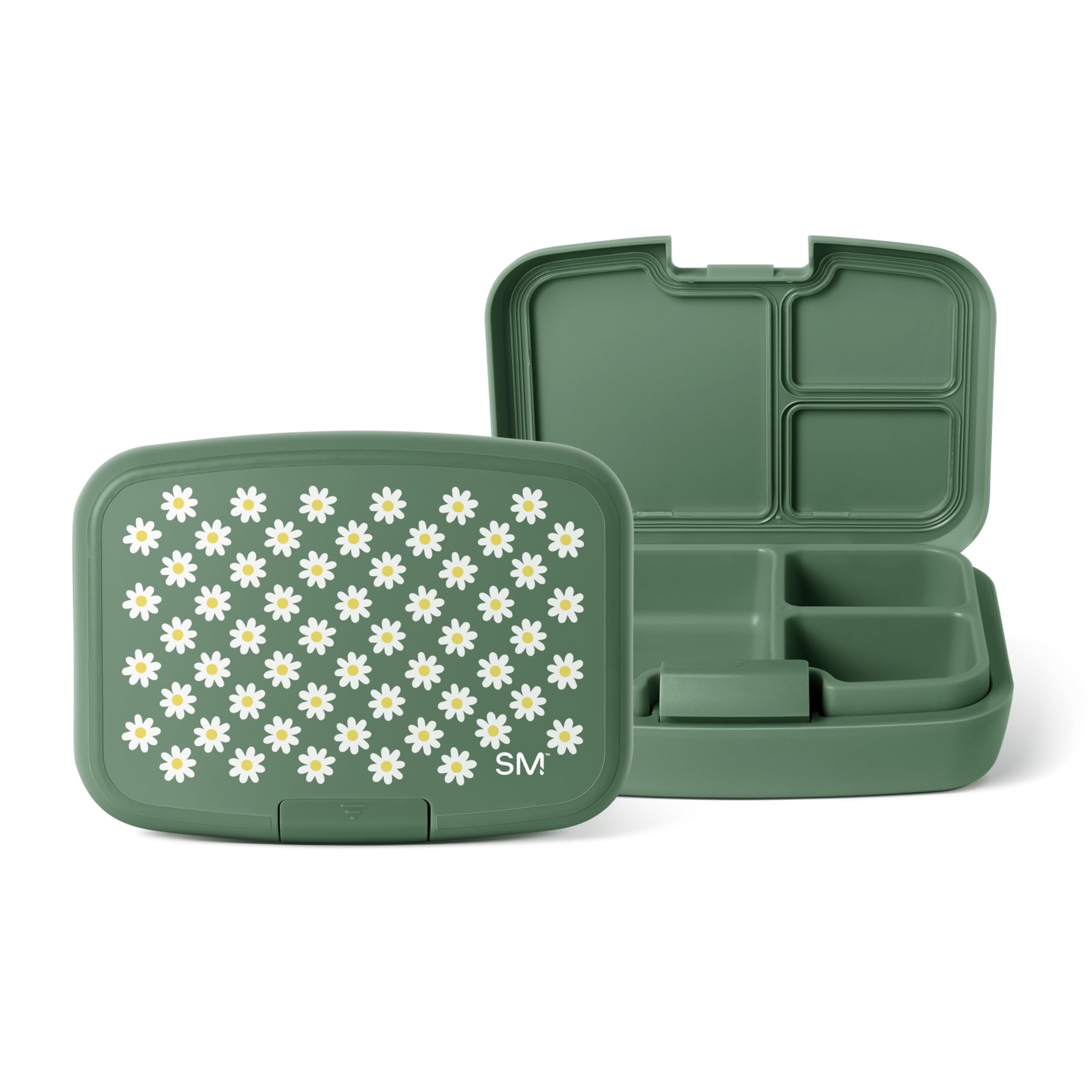 Simple Modern bento front view showing secure closure and compact design