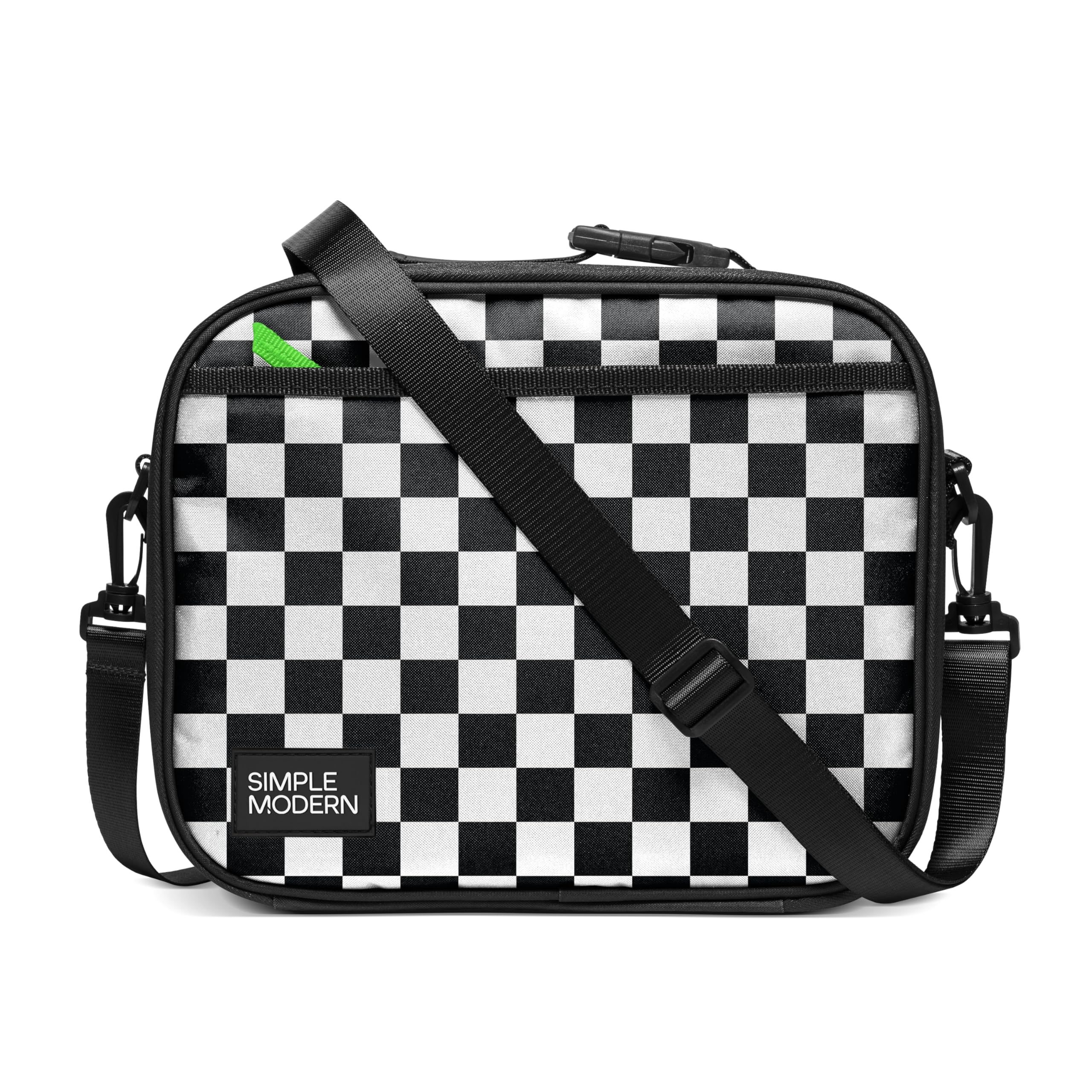 Simple Modern checkered front view showing compact, stylish lunch bag benefit
