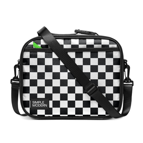 Simple Modern checkered front view showing compact, stylish lunch bag benefit