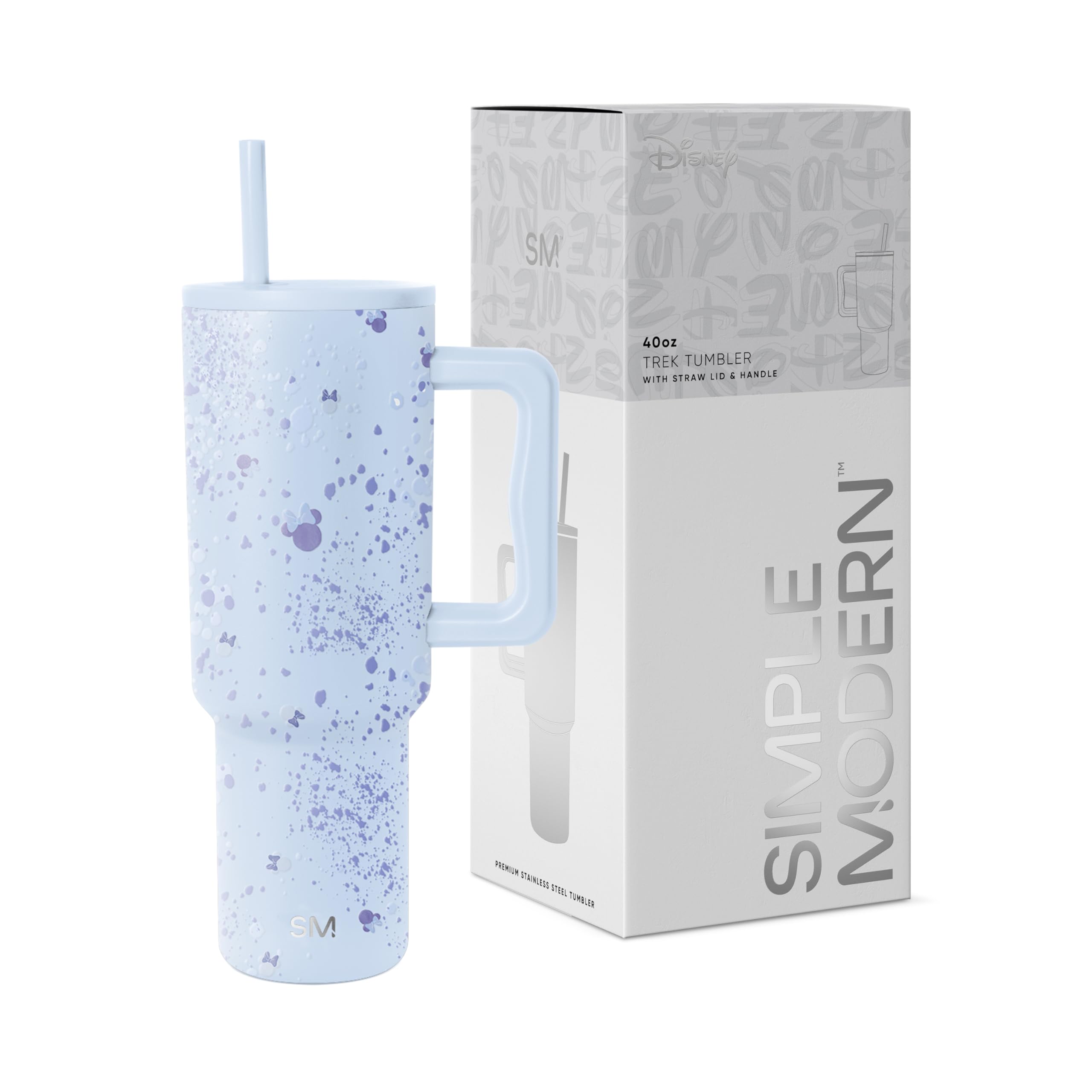 Simple Modern front view showing Minnie Specktacular design and insulated cup benefits