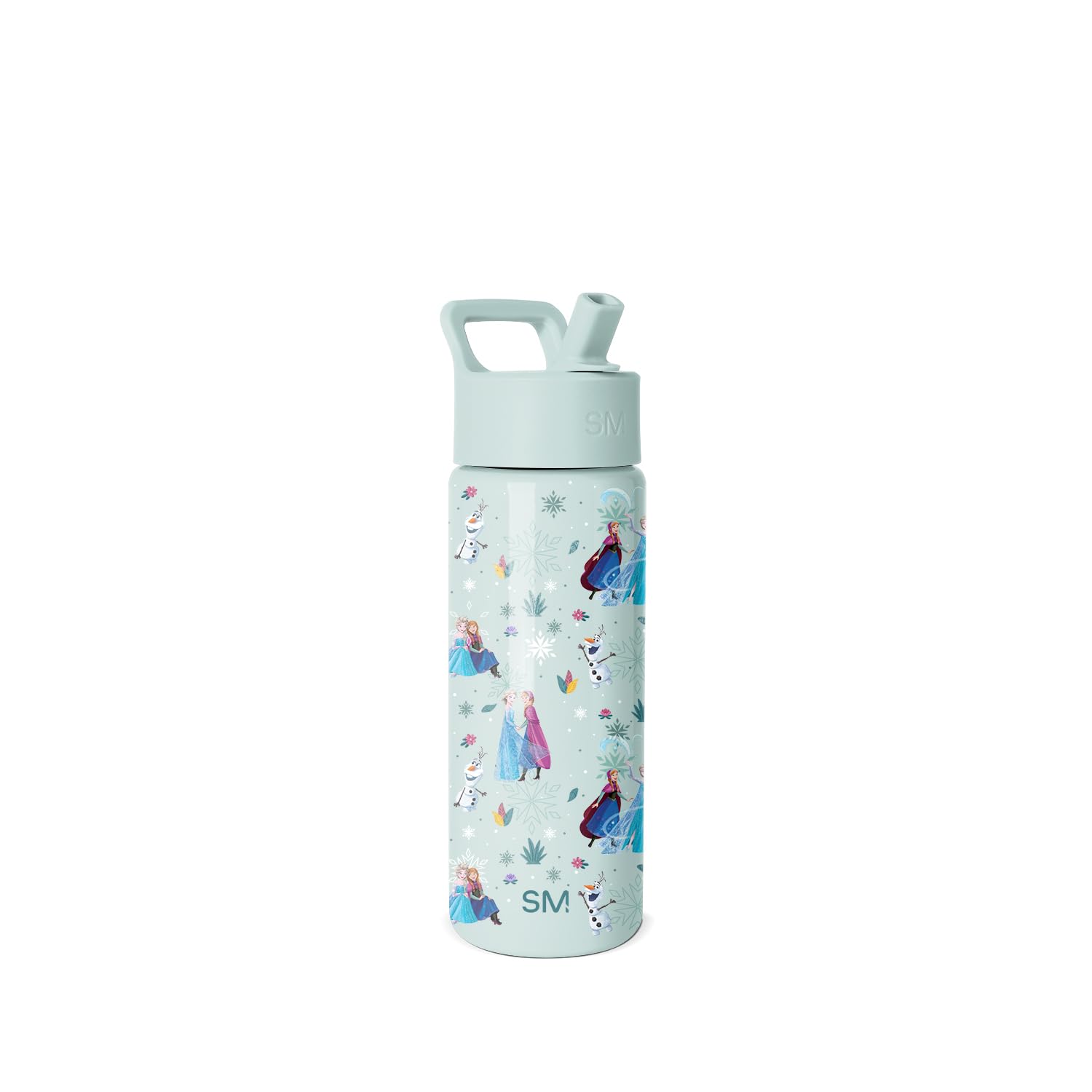 Simple Modern Disney Frozen bottle front packaging shows character art and size, great for gift appeal