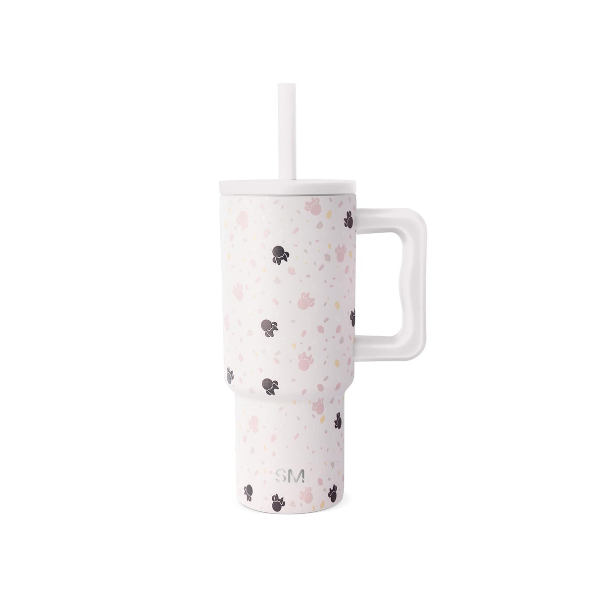 Simple Modern front view of Minnie terrazzo tumbler showing design and durable finish