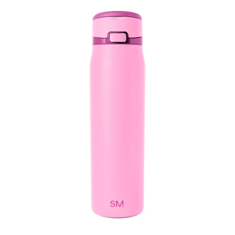 Simple Modern front view of pink 30oz bottle showing sleek shape and color benefit